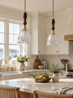 Load image into Gallery viewer, French Pastoral Jellyfish Glass Pendant Light