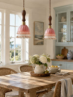Load image into Gallery viewer, French Pastoral Jellyfish Glass Pendant Light