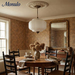 Bild in Gallery-Viewer laden, Eloise Vintage inspiriertes gewelltes Milchglas-Anhänger - modernes Akzentlicht für Küche und Schlafzimmer