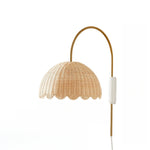 Load image into Gallery viewer, Olvara Rattan Bubble Sconce – Natural Woven Wall Lamp for Bedrooms