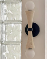 Cargar imagen en el visor de la Galería, Lámpara de pared de travertino Katia