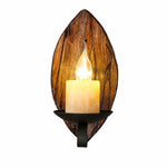 Charger l'image dans la visionneuse de galerie, Leaf Backplate Candle Sconce