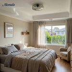 Cargar imagen en el visor de la Galería, Lámpara de techo empotrada de vidrio ondulado multicolor vintage Verdoma - Lámpara de techo decorativa retro para cocina o pasillo