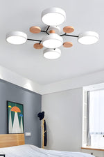 Load image into Gallery viewer, Multihead Disc Morandi Color Branch Ceiling Light