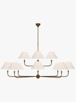 Load image into Gallery viewer, Sleek Chandelier Featuring Layered Linear Silhouette