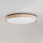 Load image into Gallery viewer, Ultra-thin Round Travertine Ceiling Lamp