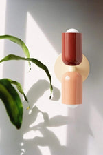 Bild in Gallery-Viewer laden, Doppelkopf-Makronenfarbe oben und unten Wandleuchte