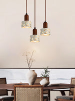 Load image into Gallery viewer, Wabi-sabi Style Water-polished Translucent Stone Retro Pendant Lamp