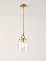 Load image into Gallery viewer, Hanton Nordic Metal Henry Pendant Light - Minimalist Glass And Metal Shade