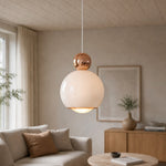 Bild in Gallery-Viewer laden, Glintap Creme Stil Pendelleuchte – Verstellbare Hubpendelleuchte mit Touch-Dreifarb-LED