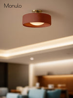 Load image into Gallery viewer, Cerova Porcelain Flush Mount Ceiling Light – Modern Low-Profile Fixture