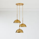 Load image into Gallery viewer, Parvion 3 Light Dome Chandelier - Modern Metal Chandelier For Dining