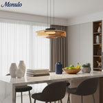 Cargar imagen en el visor de la Galería, Lámpara colgante de vidrio con forma de disco apilado Verdoma Iluminación nórdica contemporánea para cocinas