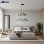 Load image into Gallery viewer, Verdoma Stacked Disc Form Glass Pendant Light Contemporary Nordic Lighting for Kitchens