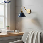 Charger l'image dans la visionneuse de galerie, Applique murale contemporaine en métal effilé Narix pour couloirs et chambres