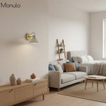 Cargar imagen en el visor de la Galería, Aplique de pared Aurenza con brazo curvo y forma de globo: lámpara de pared industrial moderna para baño, dormitorio y pasillo.