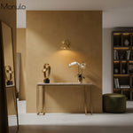 Cargar imagen en el visor de la Galería, Aplique de pared Aurenza con brazo curvo y forma de globo: lámpara de pared industrial moderna para baño, dormitorio y pasillo.