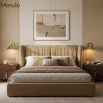 Cargar imagen en el visor de la Galería, Aplique de pared Aurenza con brazo curvo y forma de globo: lámpara de pared industrial moderna para baño, dormitorio y pasillo.