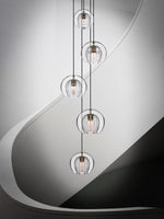 Load image into Gallery viewer, Modern Pleated Glass Pendant Light M39
