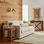 Cargar imagen en el visor de la Galería, Aplique de pared Aurenza con brazo curvo y forma de globo: lámpara de pared industrial moderna para baño, dormitorio y pasillo.