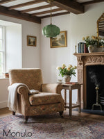 Load image into Gallery viewer, Eloise Scallop Vintage Milk Glass Semi-Flush Mount Pendant Light