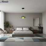 Cargar imagen en el visor de la Galería, Lámpara colgante de vidrio con forma de disco apilado Verdoma Iluminación nórdica contemporánea para cocinas