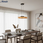 Cargar imagen en el visor de la Galería, Lámpara colgante de vidrio con forma de disco apilado Verdoma Iluminación nórdica contemporánea para cocinas