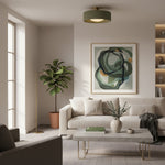 Load image into Gallery viewer, Cerova Contemporary Porcelain Flush Mount Ceiling Light – Soft Ambient Illumination for Hallways and Offices