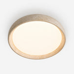 Load image into Gallery viewer, Travira Sculptural Travertine Ceiling Fixture - Soft Ambient Light for Bedroom Living Room or Entryway