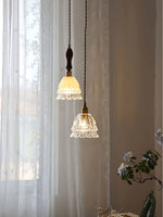 Load image into Gallery viewer, French Pastoral Jellyfish Glass Pendant Light M38