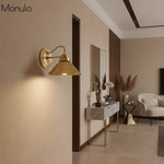 Cargar imagen en el visor de la Galería, Aplique de pared Aurenza con brazo curvo y forma de globo: lámpara de pared industrial moderna para baño, dormitorio y pasillo.