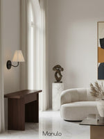 Load image into Gallery viewer, Fibura Fabric Wall Sconce – Elegant Wall Sconce for Bedroom and Hallaway Vintage Style