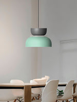 Cargar imagen en el visor de la Galería, Lámpara colgante con pantalla de cuenco de acrílico colorido Macaron