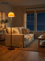 Cargar imagen en el visor de la Galería, Lámpara de pie de línea moderna y limpia Sunset Afterglow Luz minimalista para dormitorio y salón