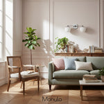 Load image into Gallery viewer, Glorica Glass Modern Wall Sconce – Contemporary 2-Globe Indoor Accent Lamp for Hallway