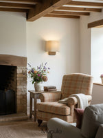 Load image into Gallery viewer, Nolvara Soft Fabric Luxe Metal Fabric Wall Sconce for Bedroom Reading Light