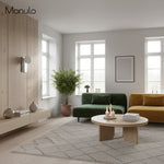 Cargar imagen en el visor de la Galería, Aplique de pared metálico Metio Dome de estilo moderno de mediados de siglo – Aplique de pared con silueta de cúpula para sala de estar