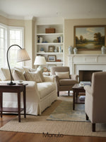 Load image into Gallery viewer, Luvora Fabric Drum Table Lamp - Pleated Shade Retro Design For Bedroom