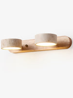 Load image into Gallery viewer, Travira Travertine Duo Sconce – Adjustable Natural Stone Wall Light for Bedroom Hallaway