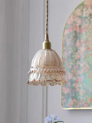 Lámpara colgante de cristal estilo medusa pastoral francesa M38