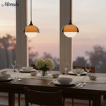 Charger l'image dans la visionneuse de galerie, Lampe suspendue vintage Sunset Afterglow, lampe suspendue décorative d'ambiance pour chambre et coin lecture