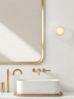 Load image into Gallery viewer, Cerova Porcelain Wall Sconce - Minimal Round Flush Mount Ceramic Light