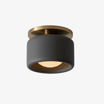 Load image into Gallery viewer, Cerova Porcelain Flush Mount Ceiling Light – Modern Low-Profile Fixture
