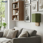 Load image into Gallery viewer, Nolvara Aleena Soft Fabric Luxe Metal Fabric Wall Sconce for Bedroom Reading Light