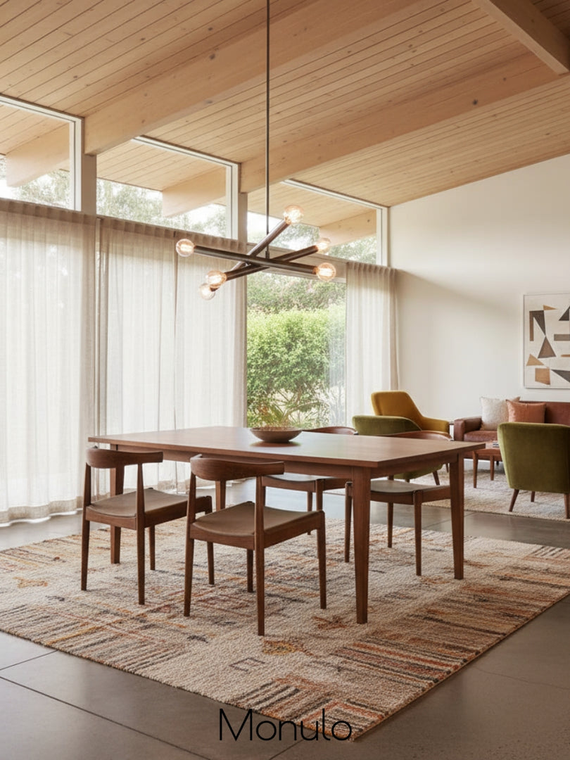 Lustre Borvia Spoutnik à 6 lumières – Style Trace à hauteur réglable