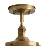 Load image into Gallery viewer, Kalvora Mid-Century Round Ceiling Light with Striped Glass Shade - Indoor Flush Mount Light for Bedrooms and Corridors