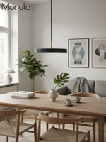 Load image into Gallery viewer, Modern Disc Pendant Light — Nordic Minimalist Fixture for Dining & Kitchen