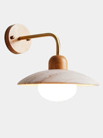 Load image into Gallery viewer, Travira Modern Design Disc Travertine Wall Light