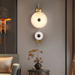 Load image into Gallery viewer, Alabaster Eclipse Wall Light