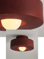 Load image into Gallery viewer, Resin Ceiling Light - Chunky Cylindrical Modern Flush Mount Fixture